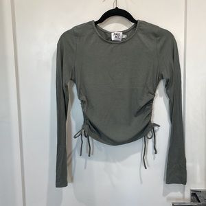 Cinch waist knit top